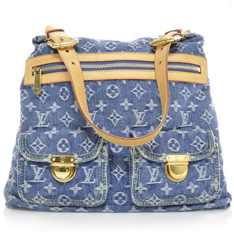 denim blue louis vuitton bag